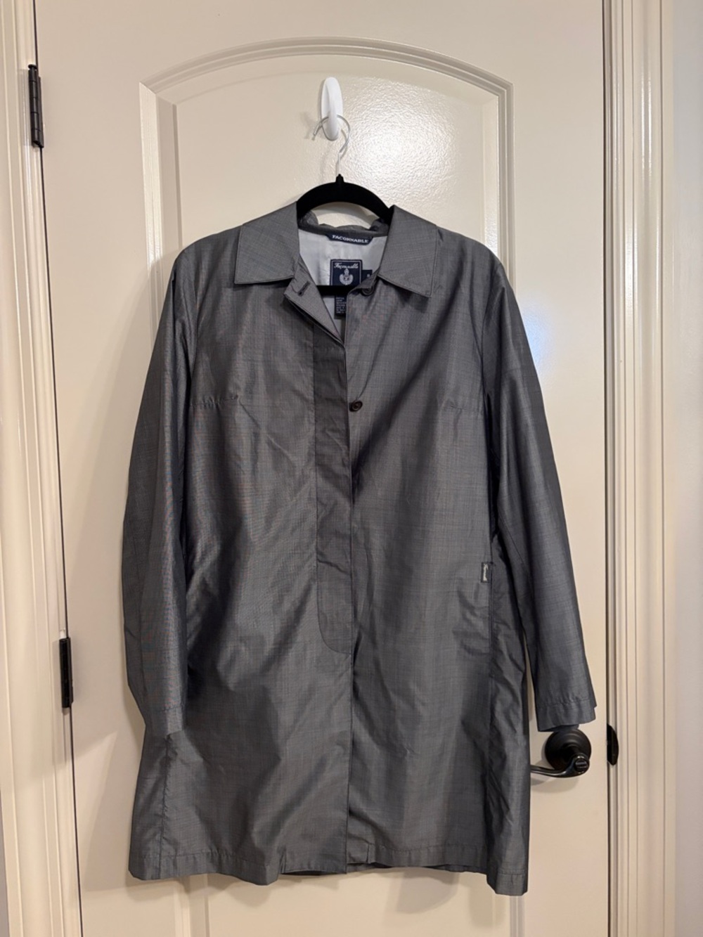 Vintage Faconnable Silk Rain jacket